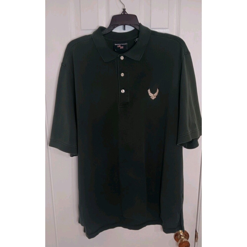 Men's  Smith & Tweed Short Sleeve Polo Shirt Green  Large